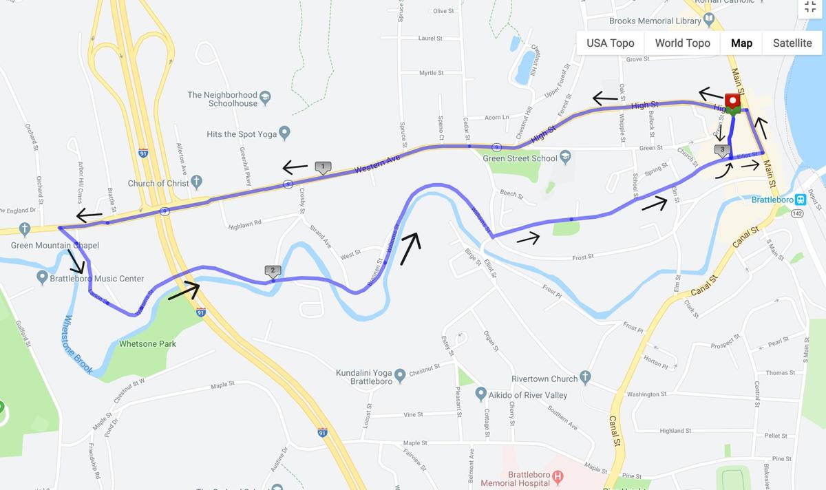 Jingle Bell Jog course map