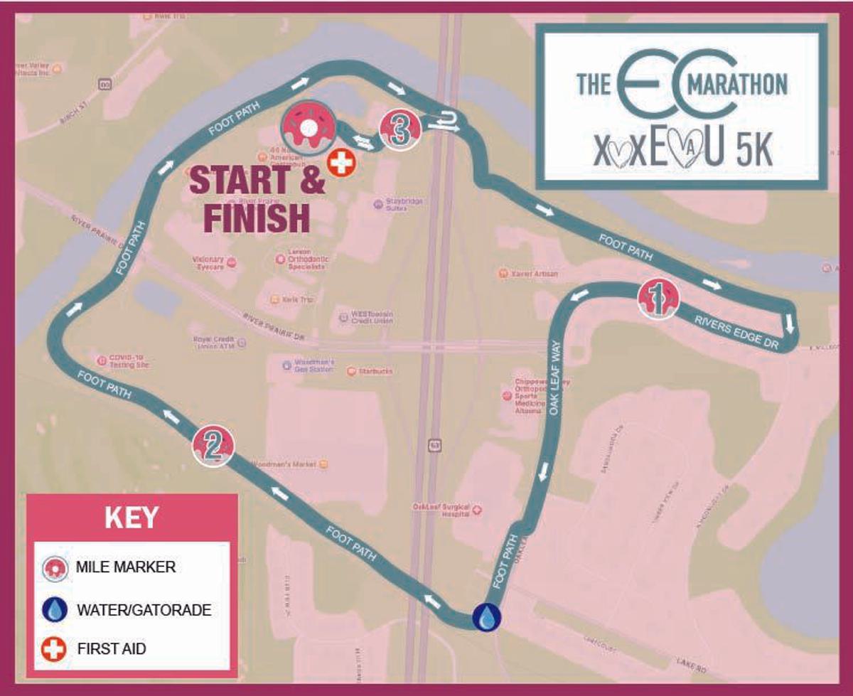 xox-EAU 5K course map