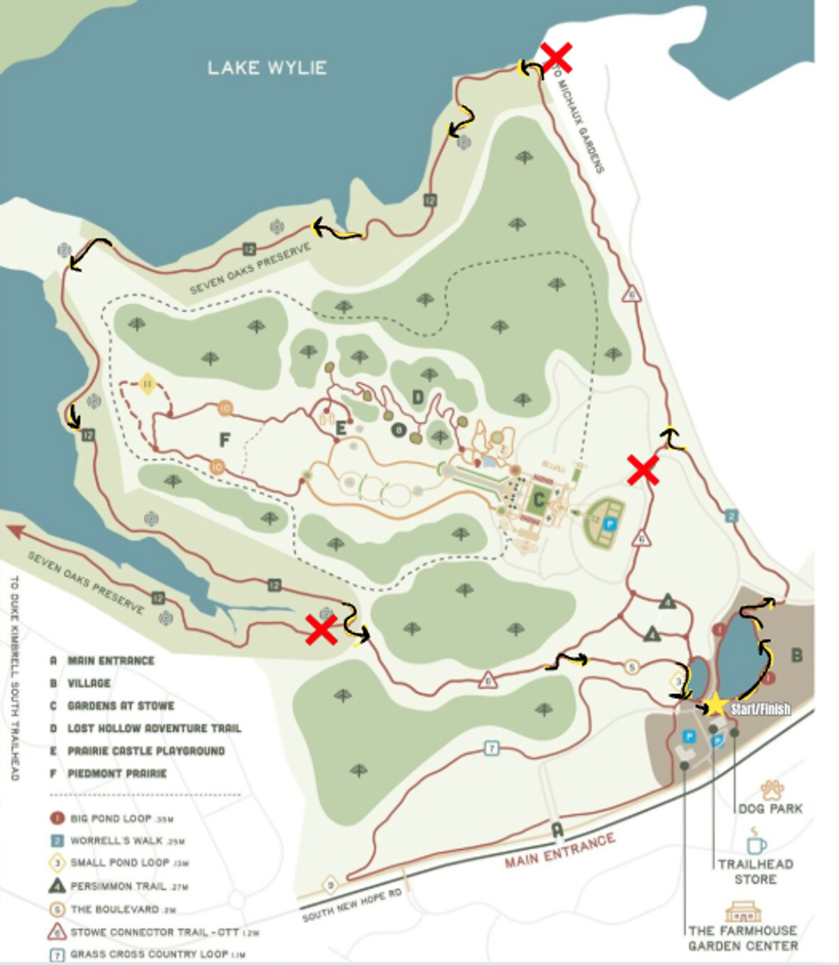 Petal to the Medal Endurance Event course map
