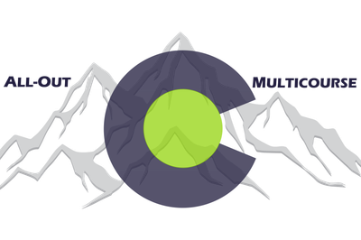 All-Out Multicourse Productions logo