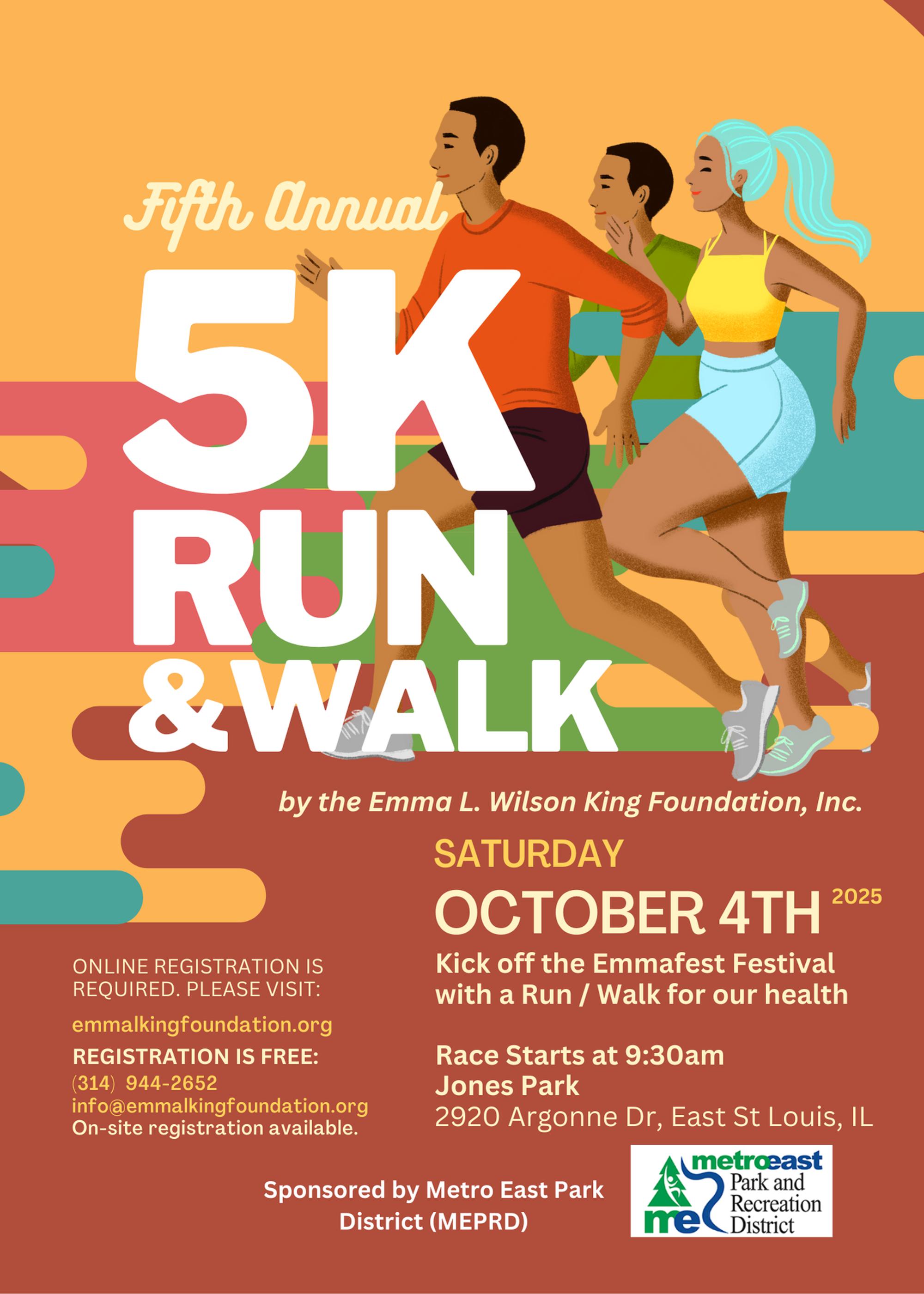 5K Walk / Run in Jones Park (5th Annual) course map