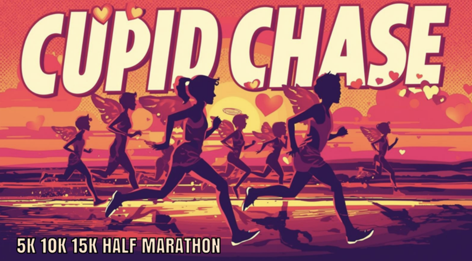 Cupid Racing Fit Cupid Dash 5k, 10k, 15k, Half Marathon 2026 | Mon 16 Feb | Findarace