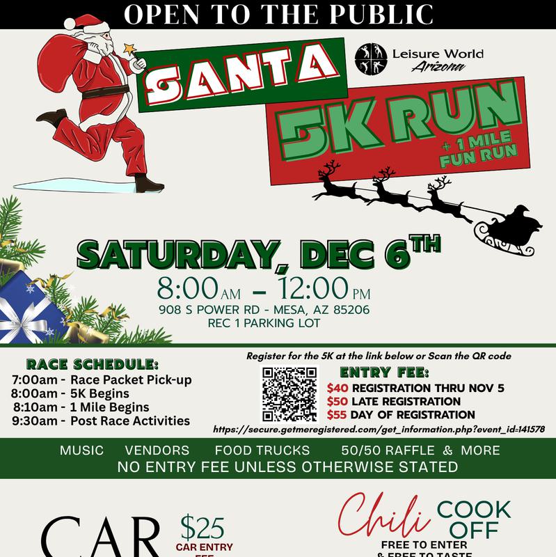 Santa Run Layout Leisure World 5K Santa Run 2025 | Sat 6 Dec | Findarace