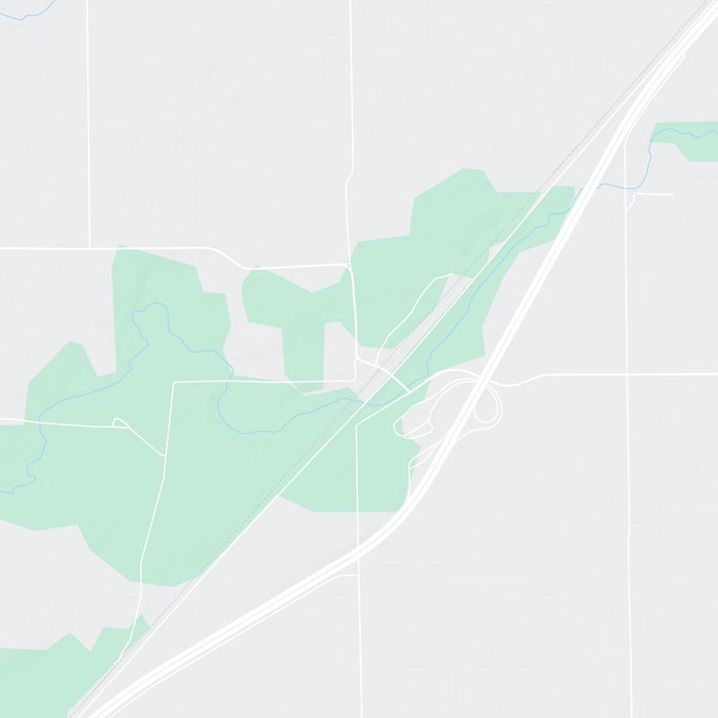 Funks Grove to McLean, McLean, 61754, IL, United States map image