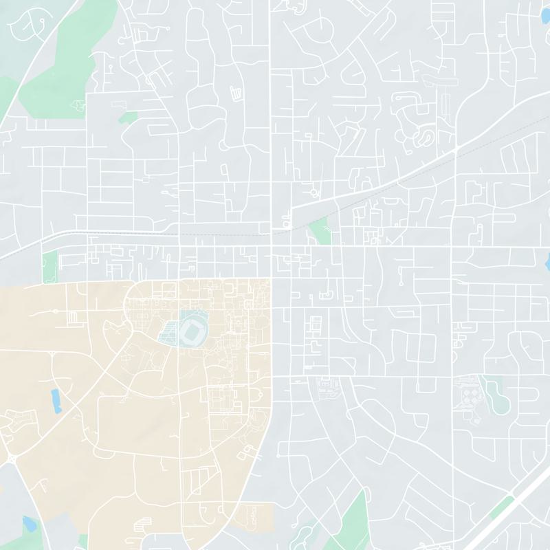 100 N College Street, Auburn, 36830, AL, United States map image