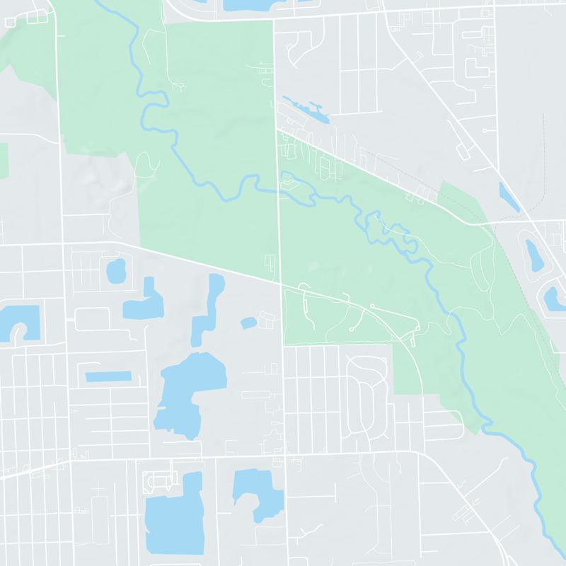 Burgess-Shadebush Nature Center, 4101 River Bends Drive, Shelby Township, 48317, MI, United States map image