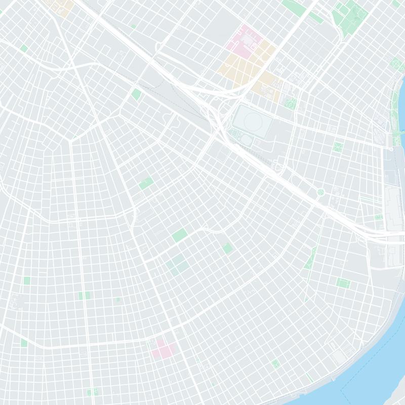 Anywhere you can run, New Orleans, 70113, LA, United States map image