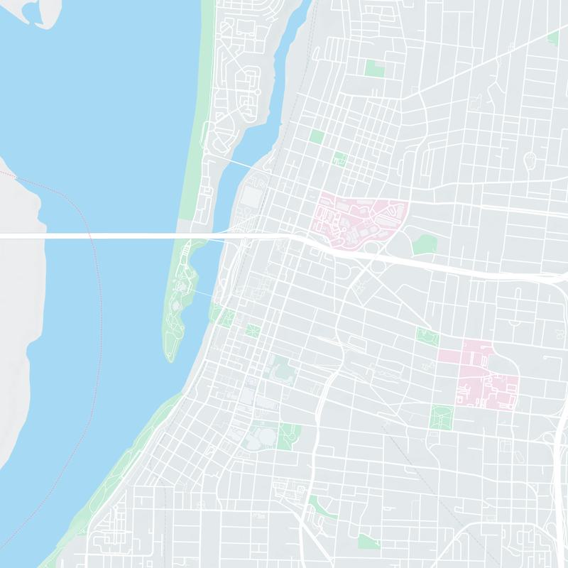 Memphis, Tennessee map image