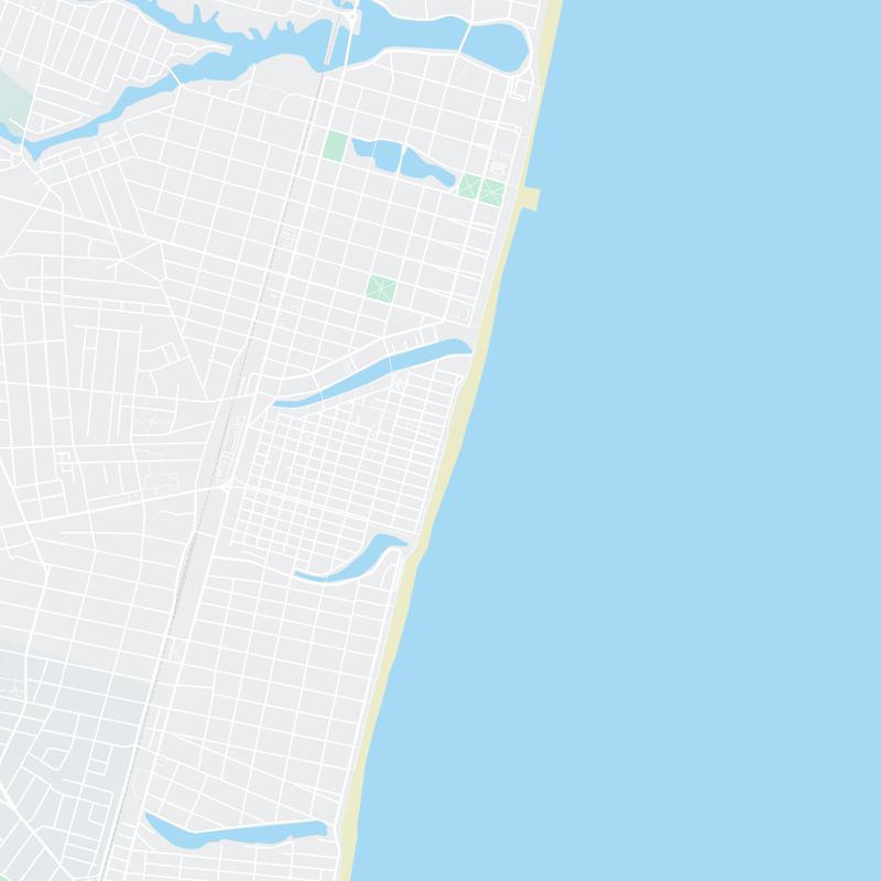Ocean Avenue and Ocean Pathway, Ocean Grove, 07756, NJ, United States map image