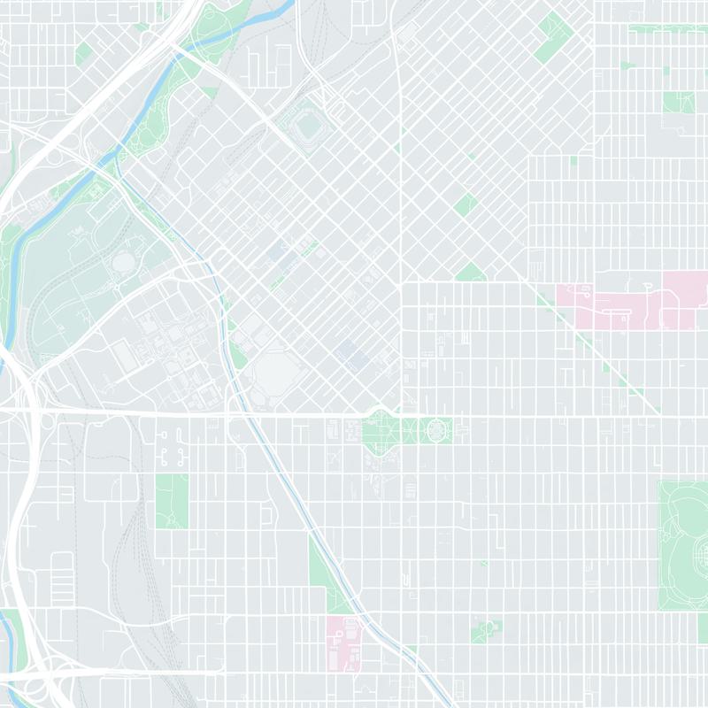 Anywhere you can run, Denver, 80202, CO, United States map image