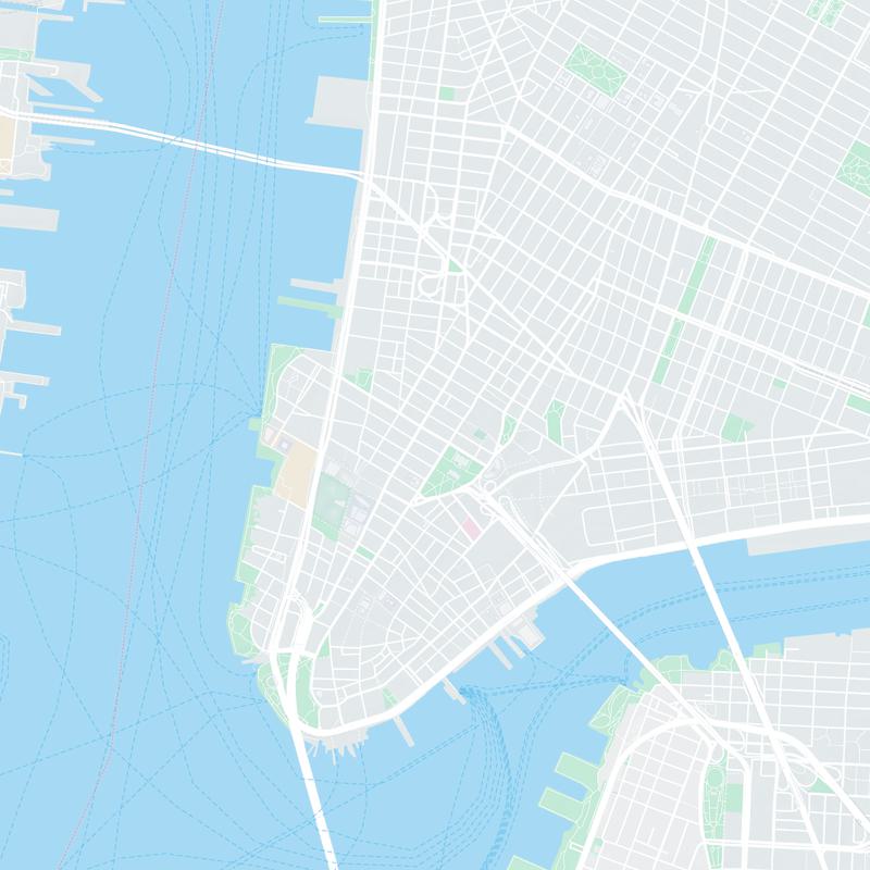 New York, New York map image