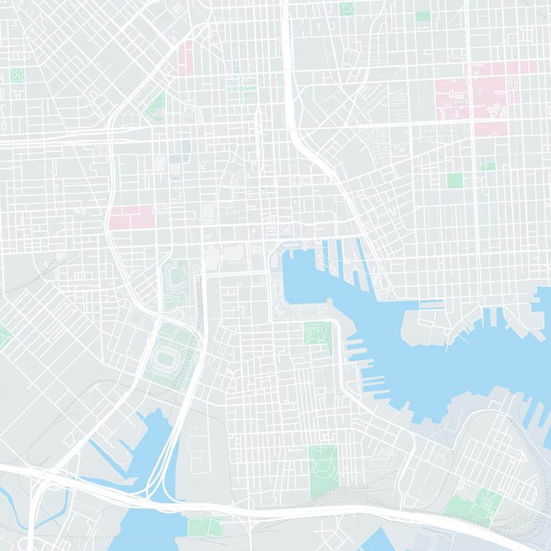 West Shore Park, Inner Harbor, 401 Light Street, Baltimore, 21202, MD, United States map image