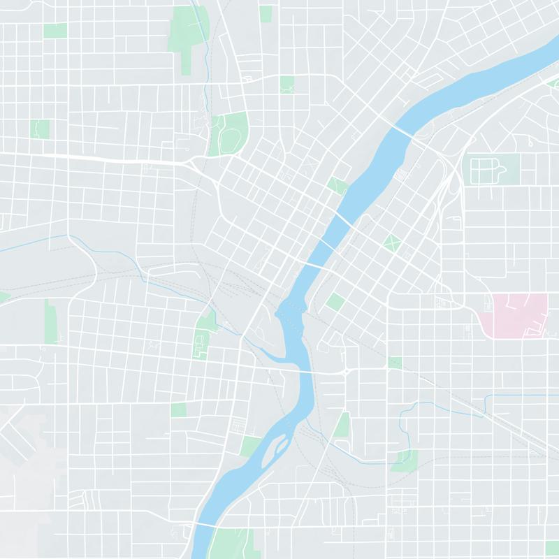 Behind the Embassy Suites / Rockford, 416 South Main Street, Rockford, 61104, IL, United States map image