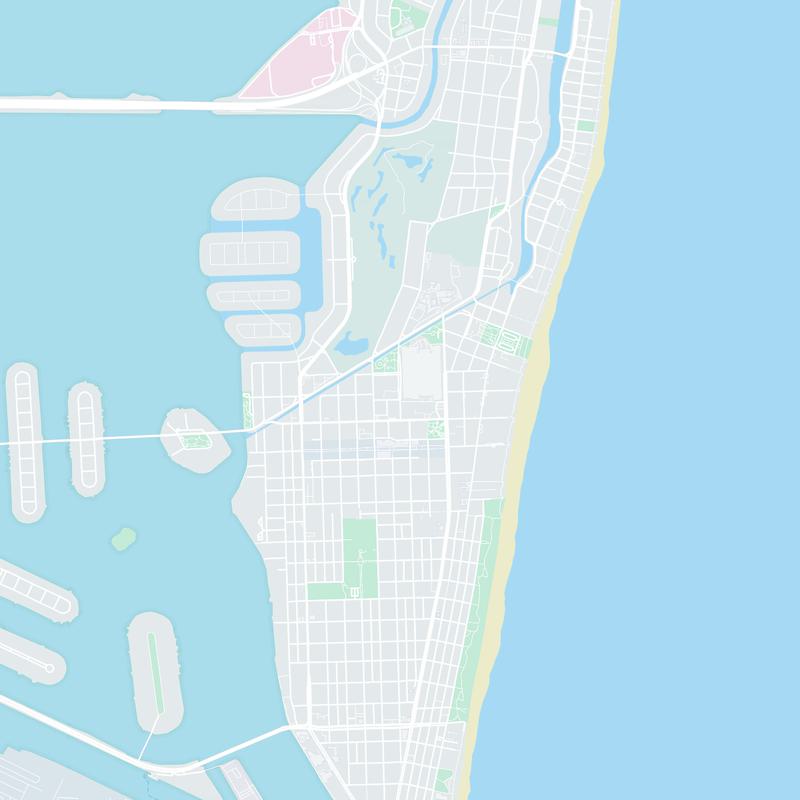 Miami Beach, Florida map image