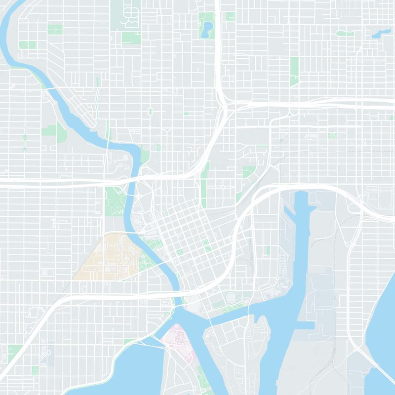 1000 E Harrison St, Tampa, 33602, FL, United States map image