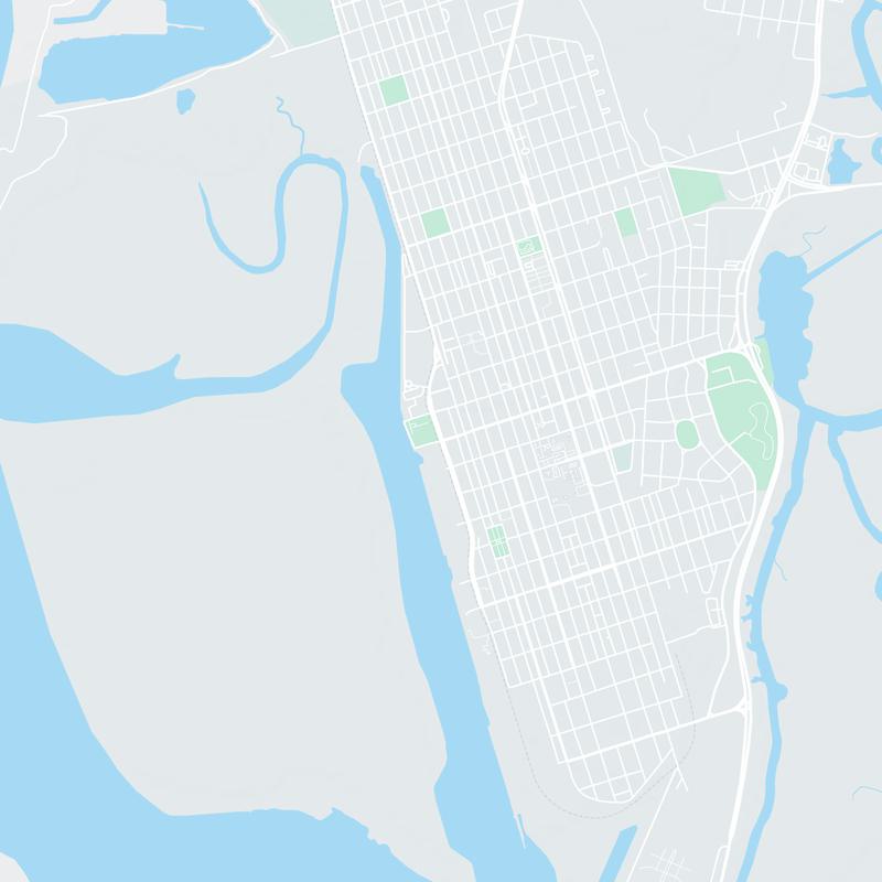 Bay Street at Gloucester St., Brunswick, 31520, GA, United States map image