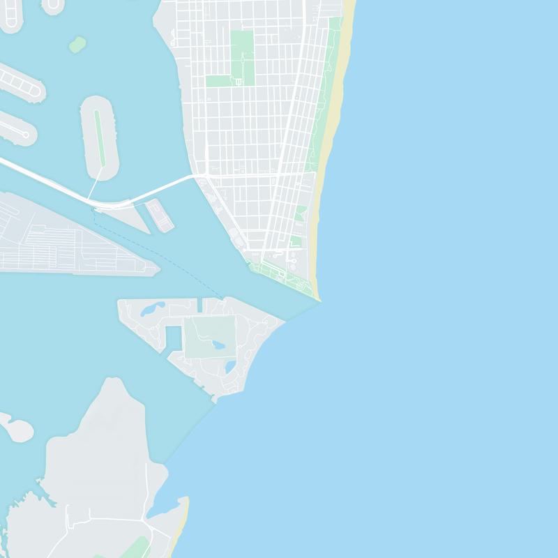 South Pointe Park, 1 Washington Ave, Miami Beach, 33139, FL, United States map image